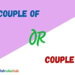 Couple of or Couple