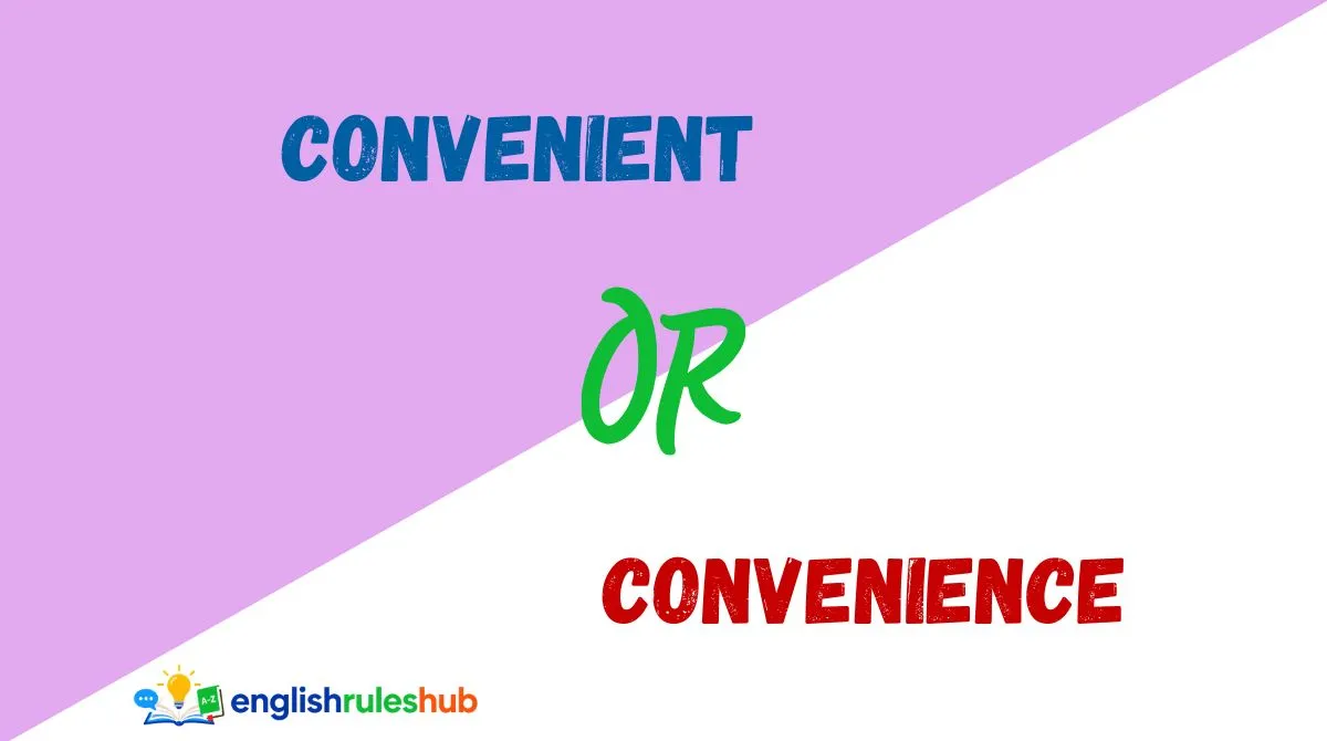 Convenient or Convenience