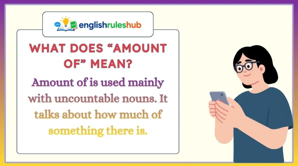 What Does “Amount of” Mean?