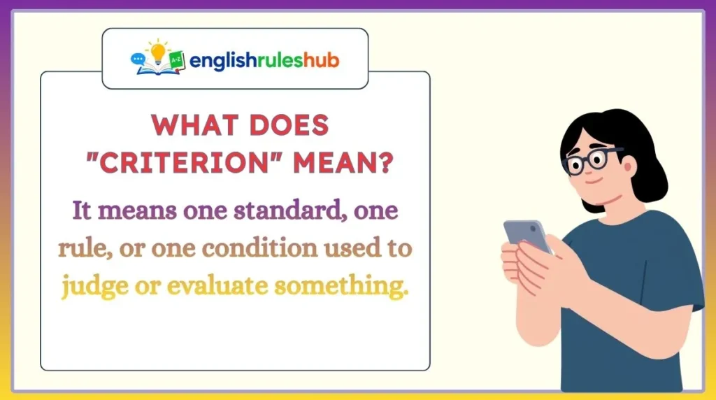 What Does "Criterion" Mean?