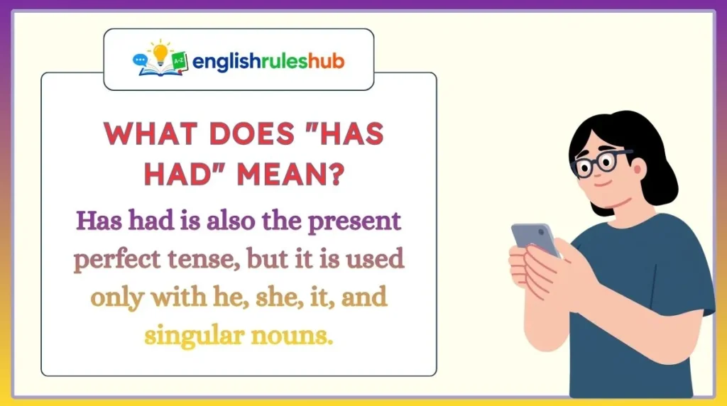 What Does "Has Had" Mean?