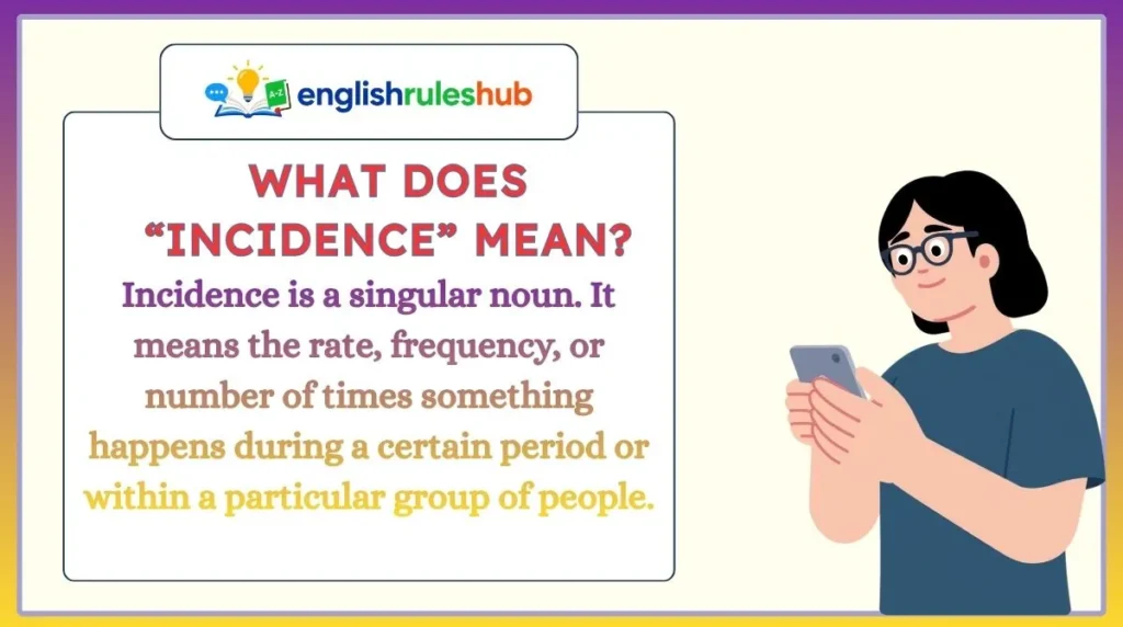 What Does “Incidence” Mean?