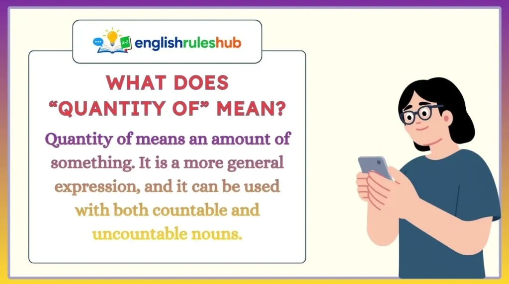 What Does “Quantity of” Mean?