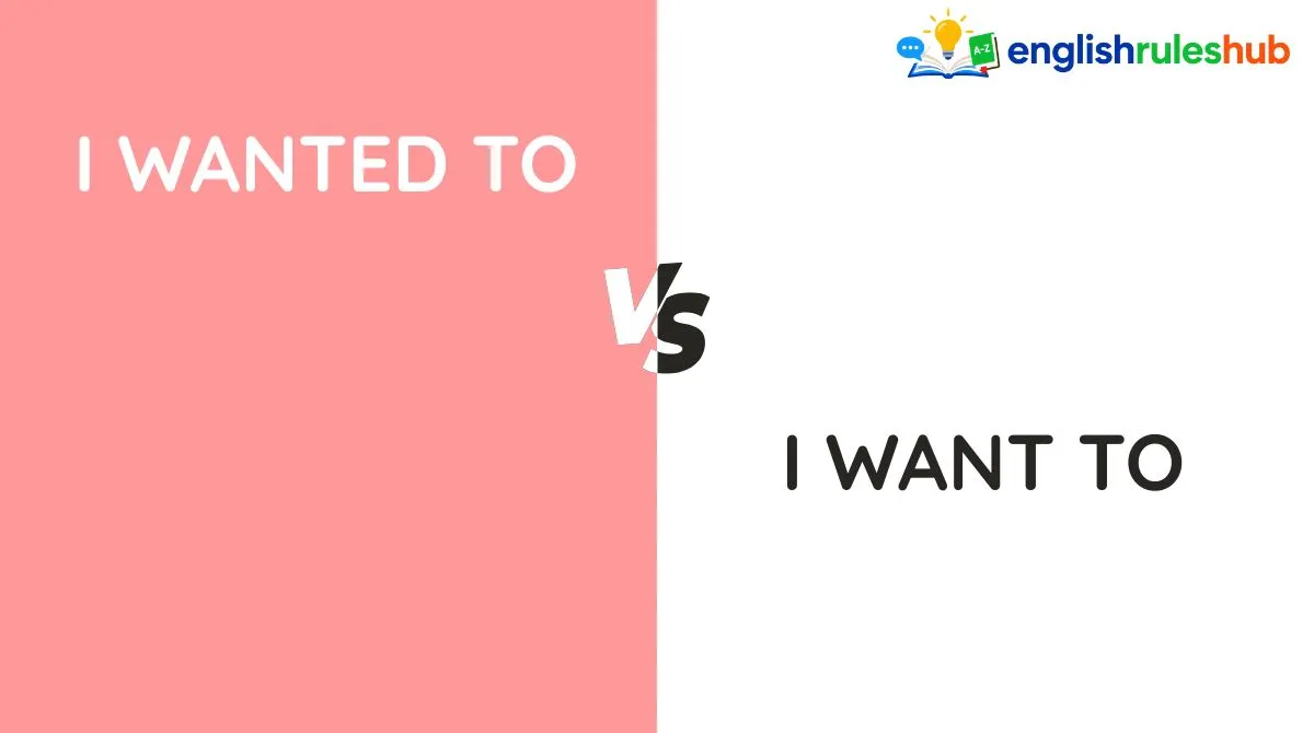 I Wanted To vs I Want To
