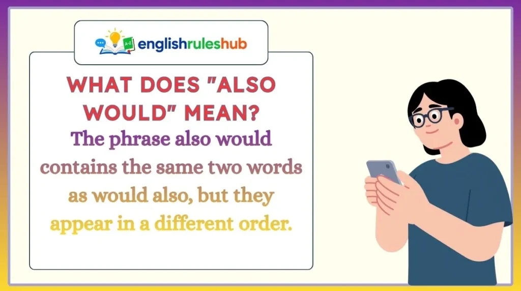 What Does "Also Would" Mean?