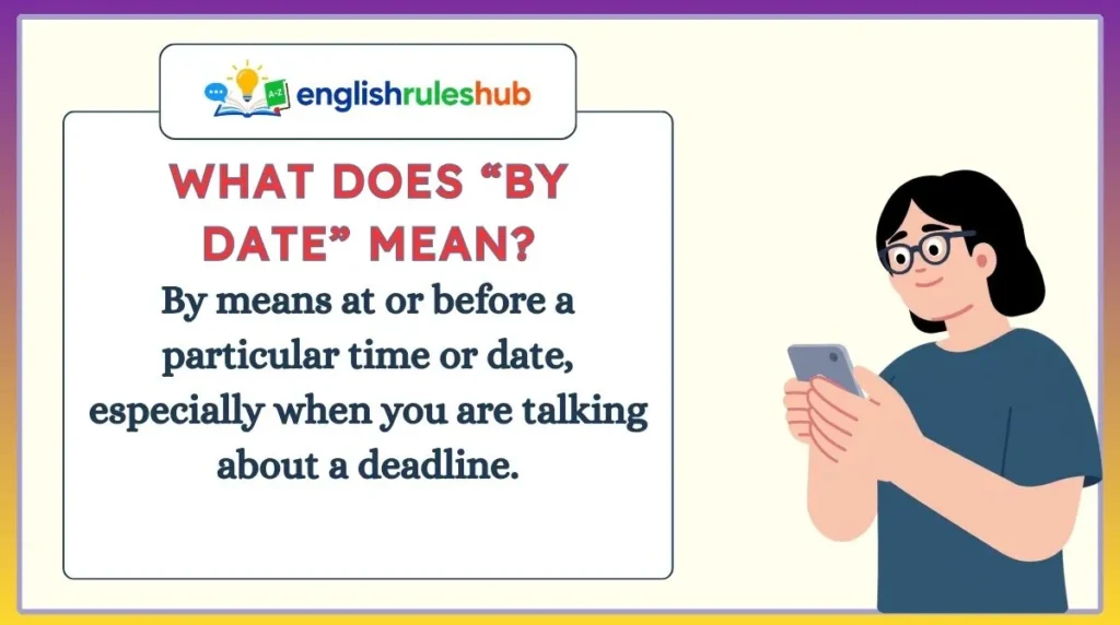 What Does “By Date” Mean?
