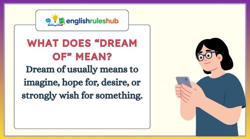 What Does “Dream of” Mean?