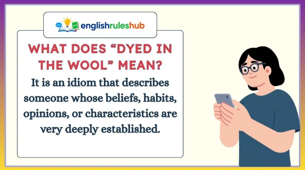 What Does “Dyed in the Wool” Mean?