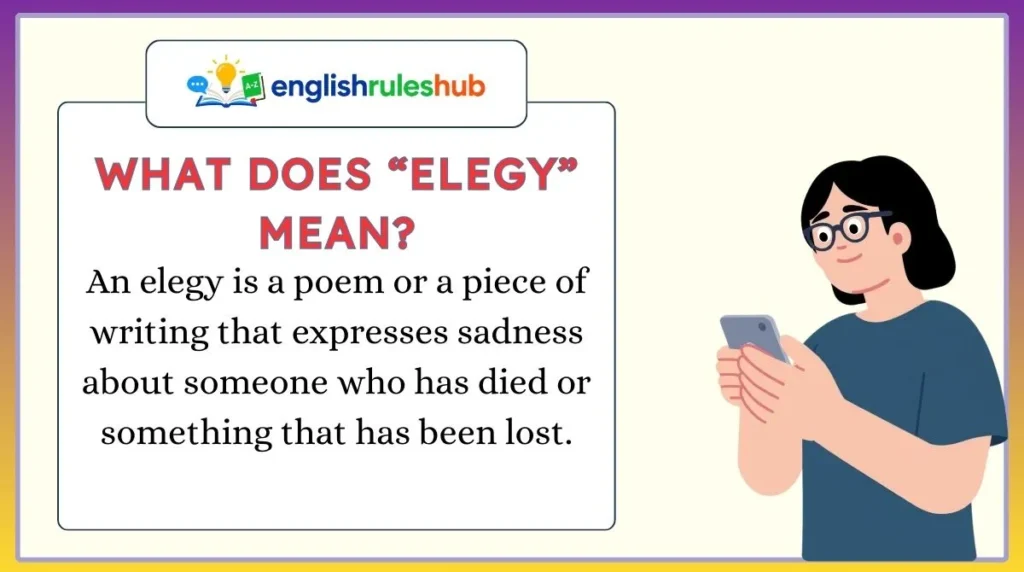What Does “Elegy” Mean?