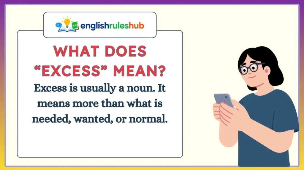 What Does “Excess” Mean?