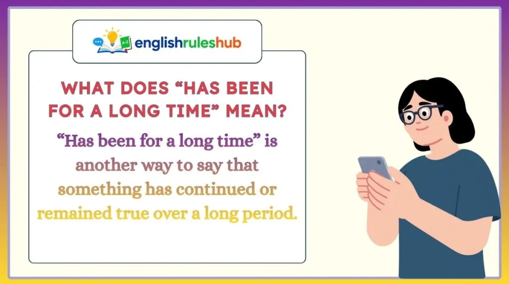 What Does “Has Been for a Long Time” Mean?
