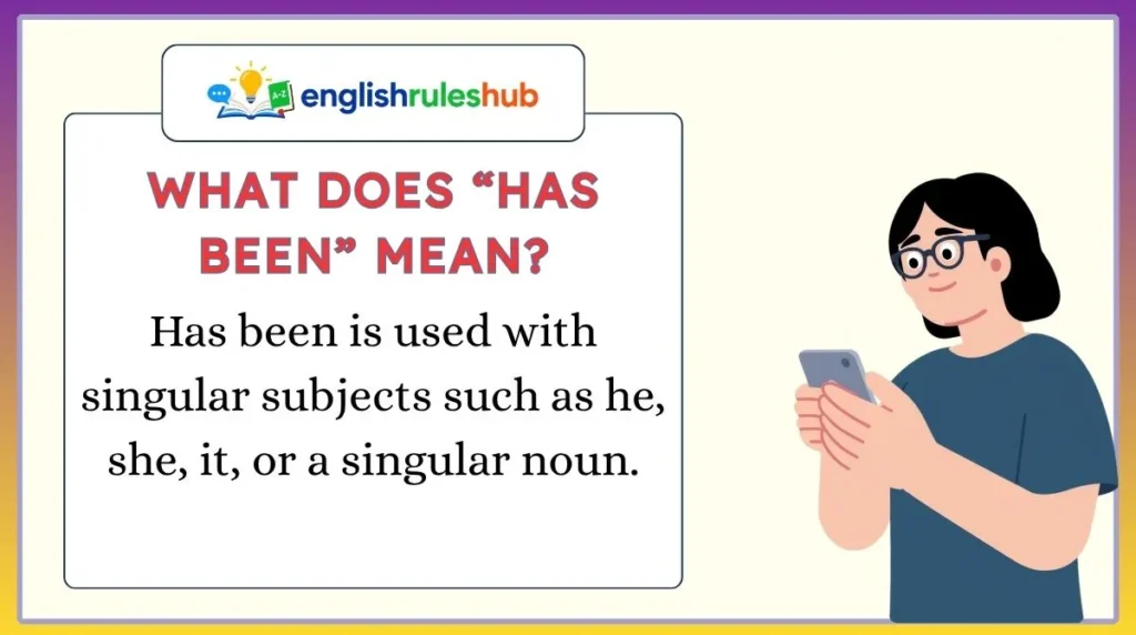 What Does “Has Been” Mean?