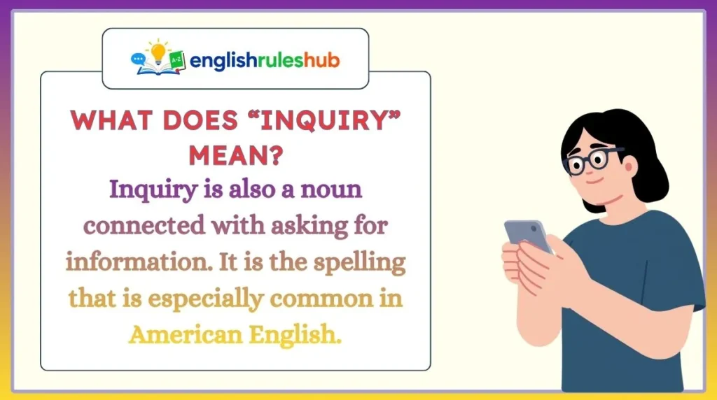 What Does “Inquiry” Mean?