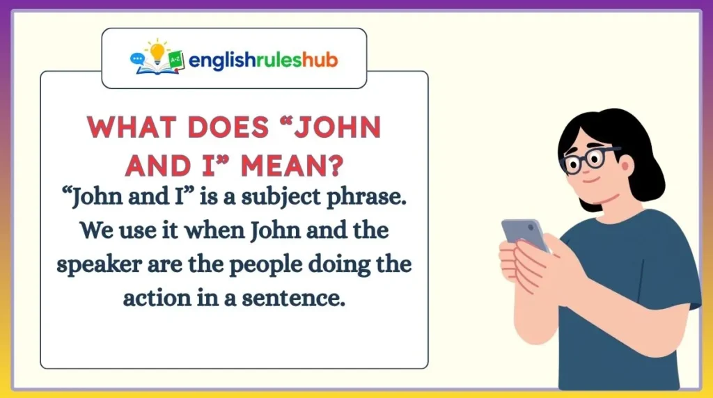 What Does “John and I” Mean?