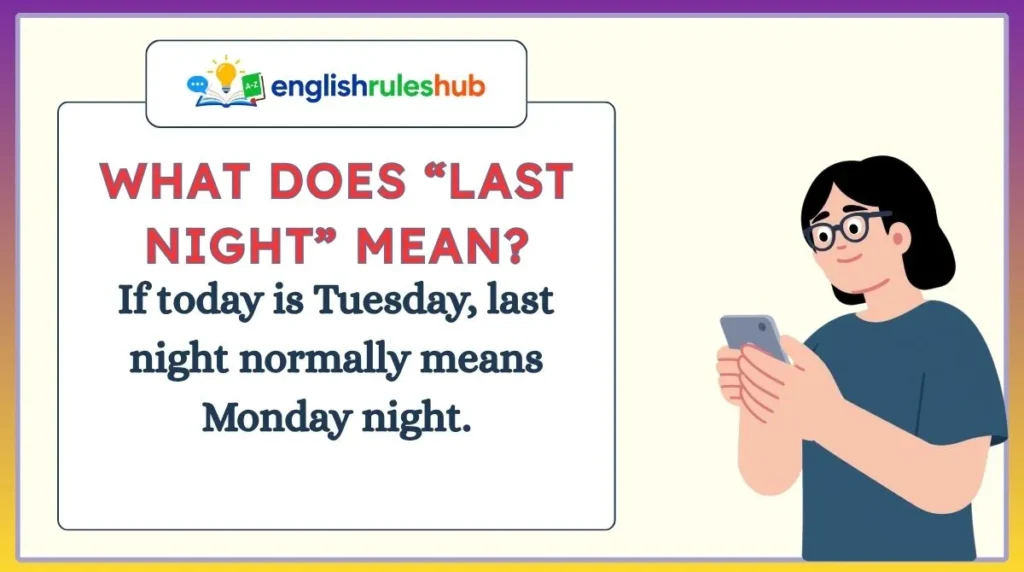 What Does “Last Night” Mean?