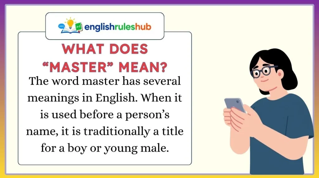 What Does “Master” Mean?