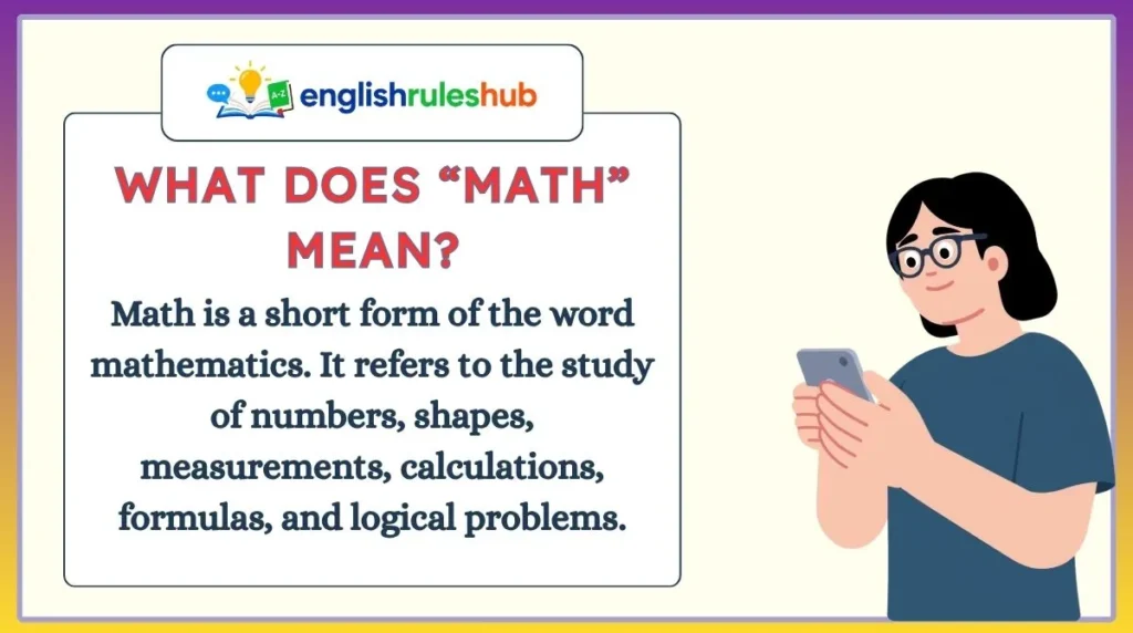 What Does “Math” Mean?