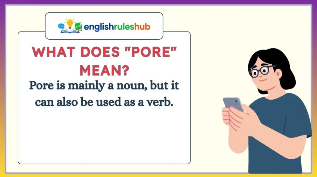 What Does "Pore" Mean?