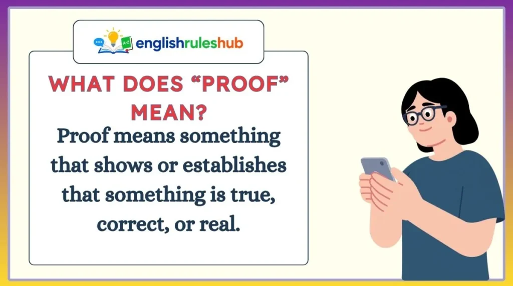 What Does “Proof” Mean?