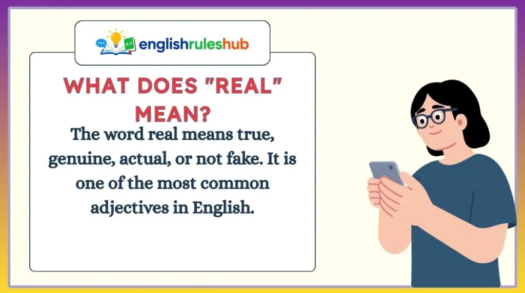 What Does "Real" Mean?