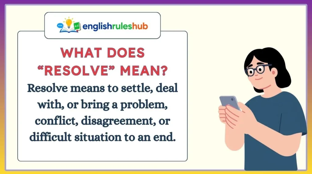 What Does “Resolve” Mean?