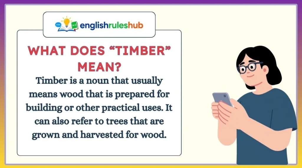 What Does “Timber” Mean?