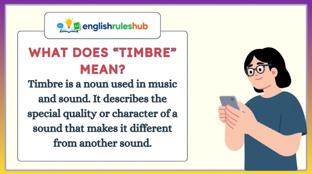 What Does “Timbre” Mean?