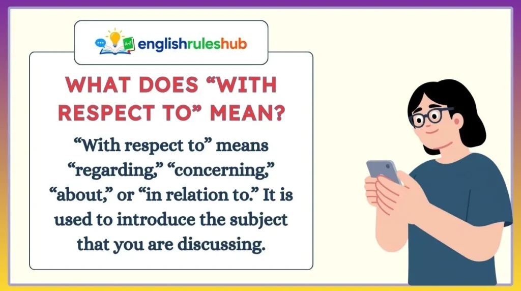 What Does “With Respect To” Mean?