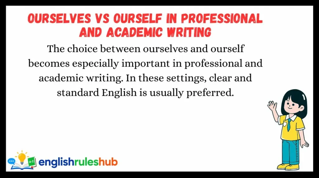 Ourselves vs Ourself in Professional and Academic Writing