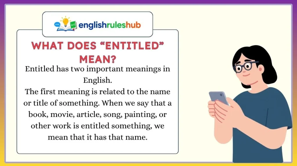 What Does “Entitled” Mean?