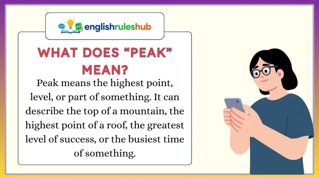 What Does “Peak” Mean?