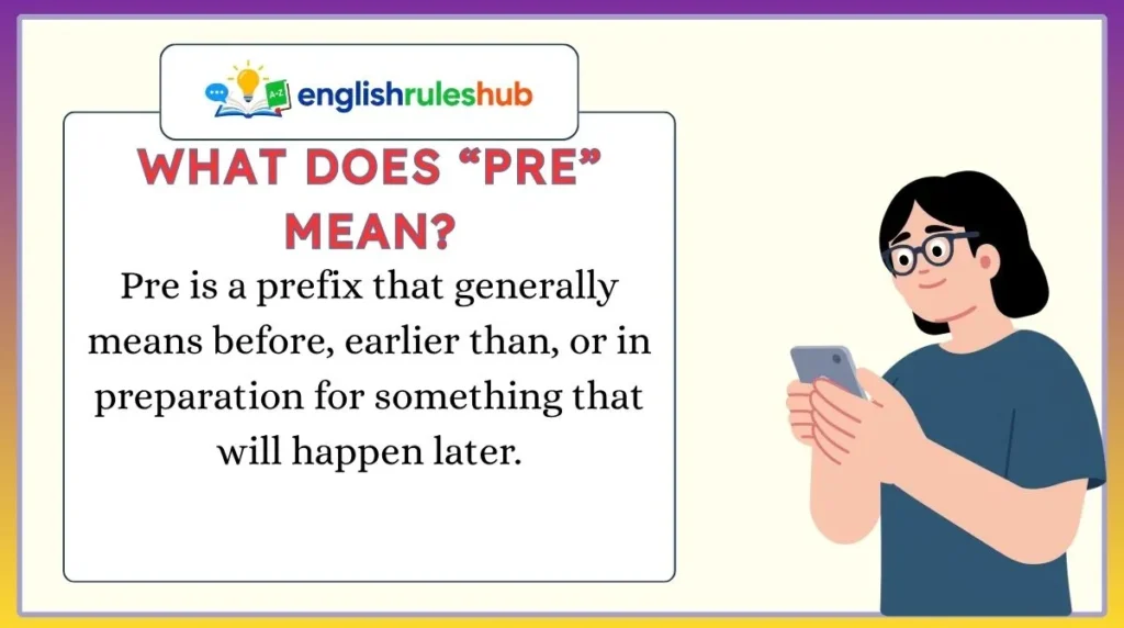 What Does “Pre” Mean?