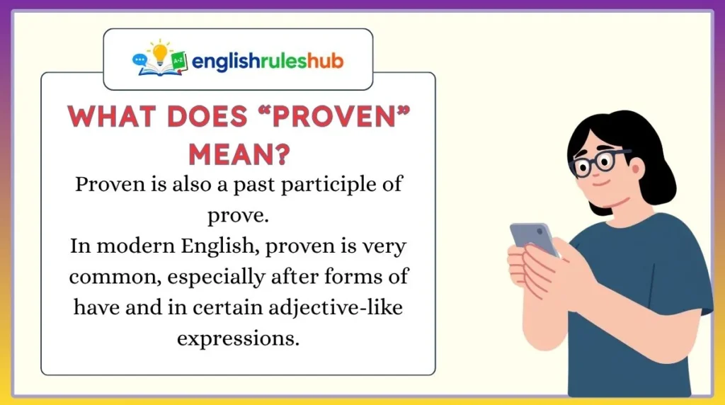 What Does “Proven” Mean?