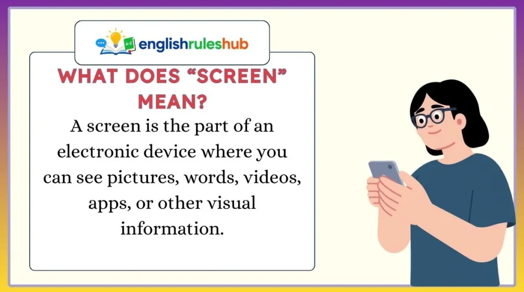 What Does “Screen” Mean?