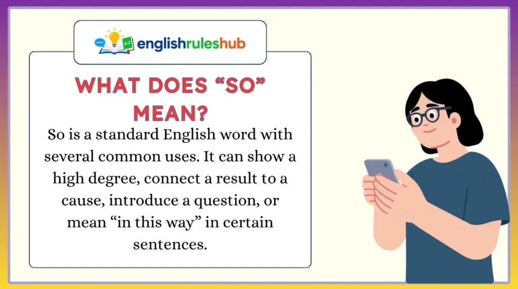 What Does “So” Mean?