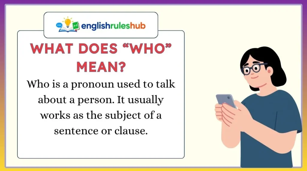 What Does “Who” Mean?