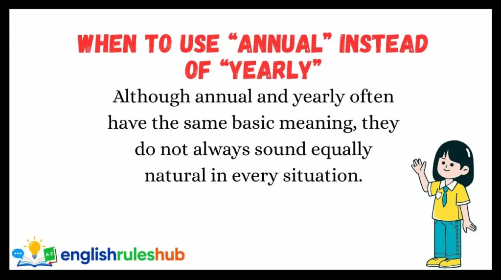 When to Use “Annual” Instead of “Yearly”