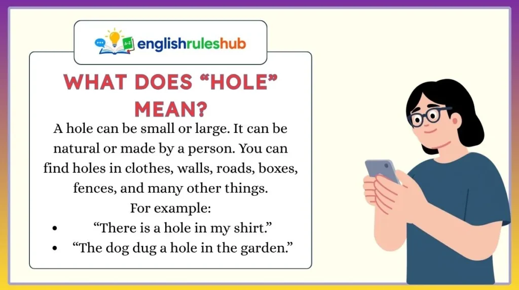 What Does “Hole” Mean?
