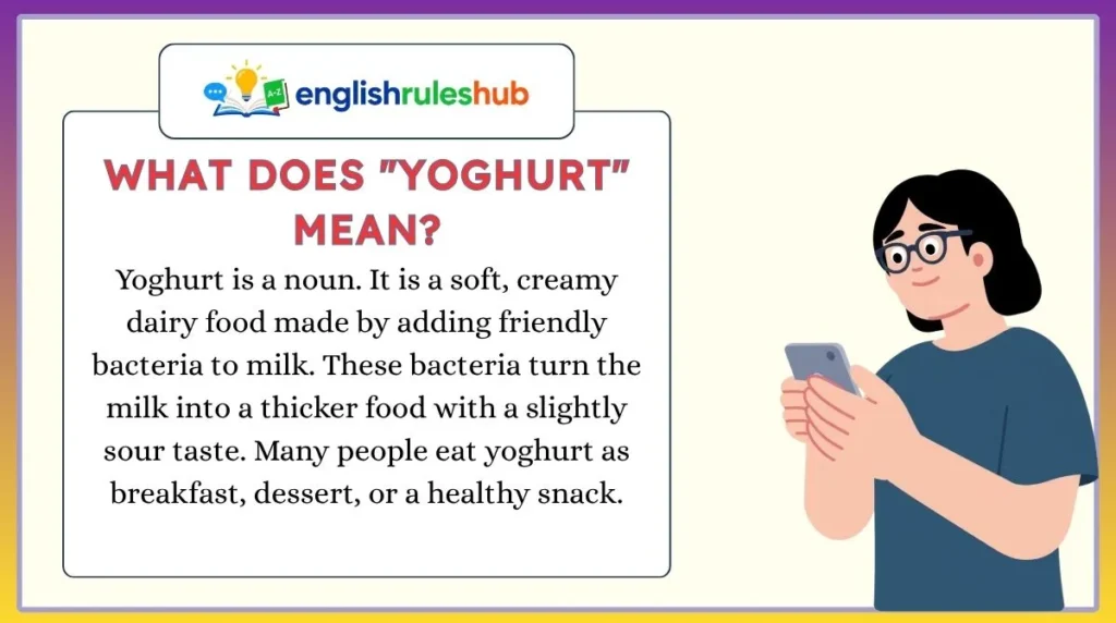 What Does "Yoghurt" Mean?